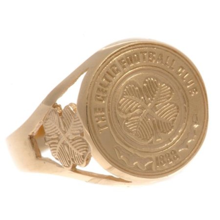 (image for) Celtic FC 9ct Gold Crest Ring Large