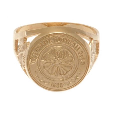 (image for) Celtic FC 9ct Gold Crest Ring Small