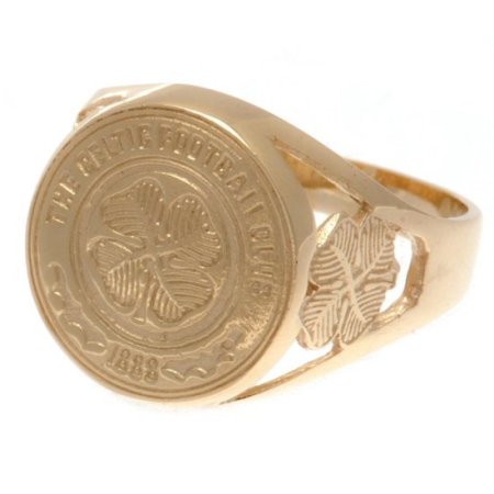 (image for) Celtic FC 9ct Gold Crest Ring Large