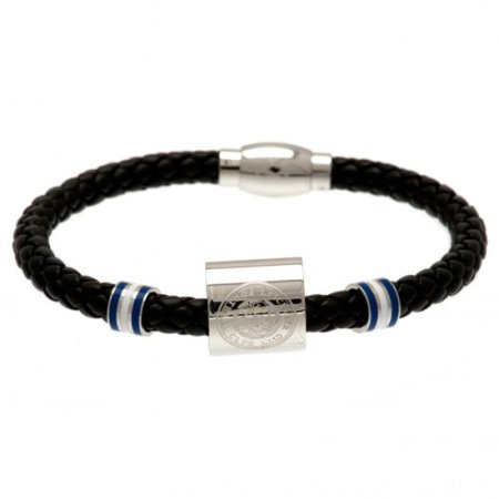 (image for) Leicester City FC Colour Ring Leather Bracelet