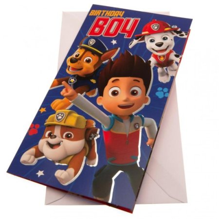 (image for) Paw Patrol Birthday Card Boy