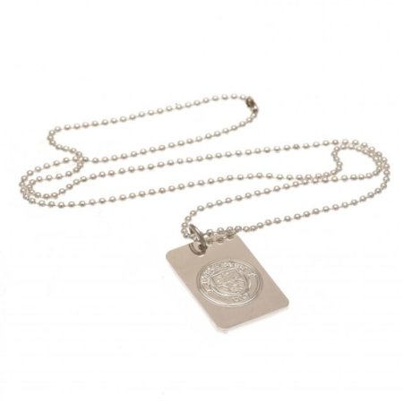 (image for) Manchester City FC Silver Plated Dog Tag & Chain