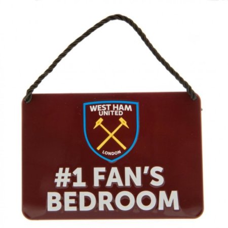 (image for) West Ham United FC Bedroom Sign No1 Fan