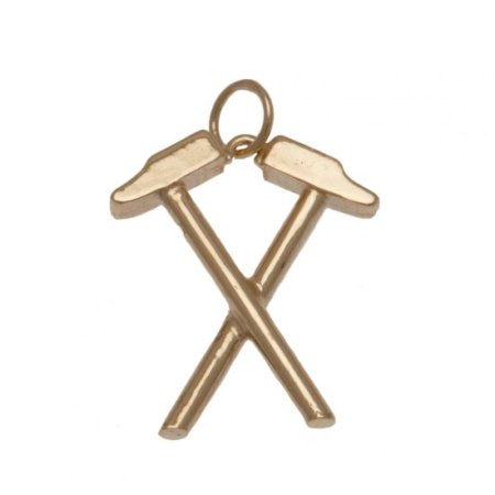 (image for) West Ham United FC 9ct Gold Pendant Hammers