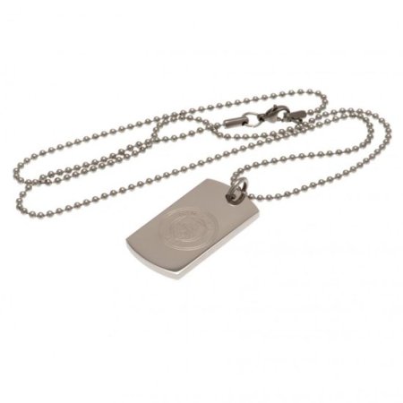 (image for) Manchester City FC Engraved Dog Tag & Chain