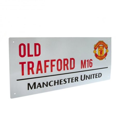 (image for) Manchester United FC White Street Sign