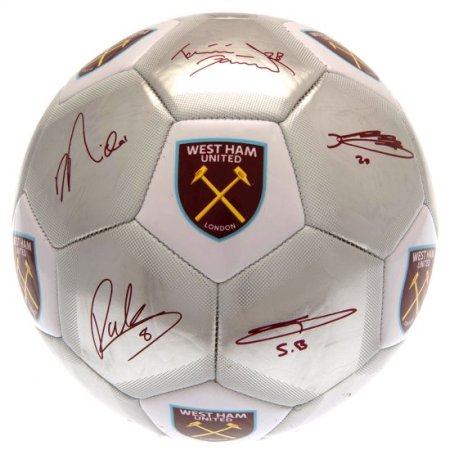 (image for) West Ham United FC Sig Silver Football