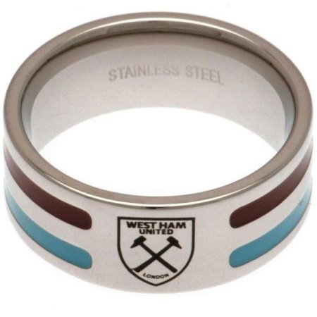 (image for) West Ham United FC Colour Stripe Ring Medium