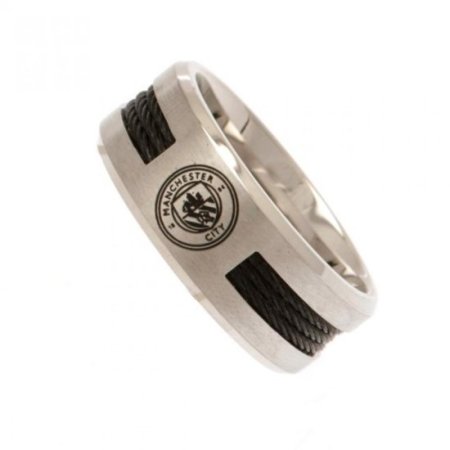 (image for) Manchester City FC Black Inlay Ring Small