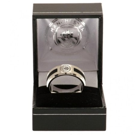 (image for) Manchester City FC Black Inlay Ring Small