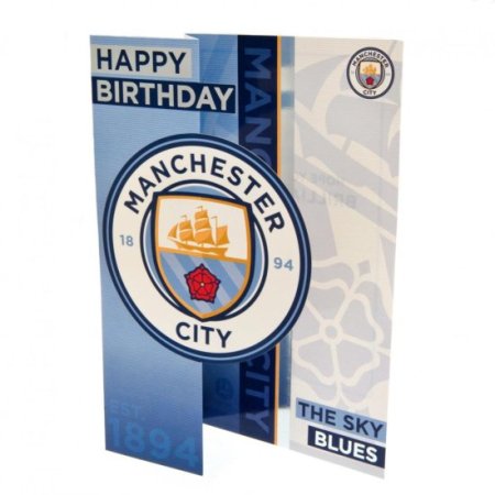 (image for) Manchester City FC Sky Blues Birthday Card