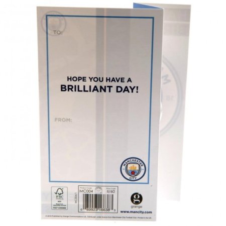 (image for) Manchester City FC Sky Blues Birthday Card