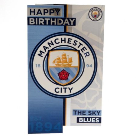 (image for) Manchester City FC Sky Blues Birthday Card