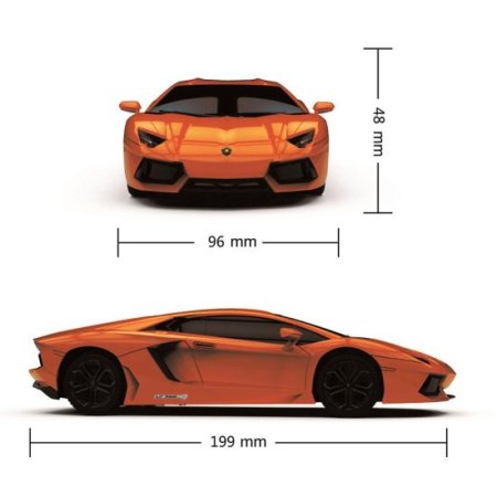 (image for) Lamborghini Aventador Radio Controlled Car 1:24 Scale Orange