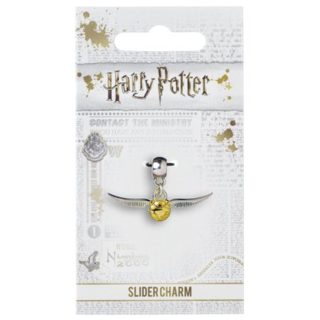 (image for) Harry Potter Silver Plated Charm Golden Snitch