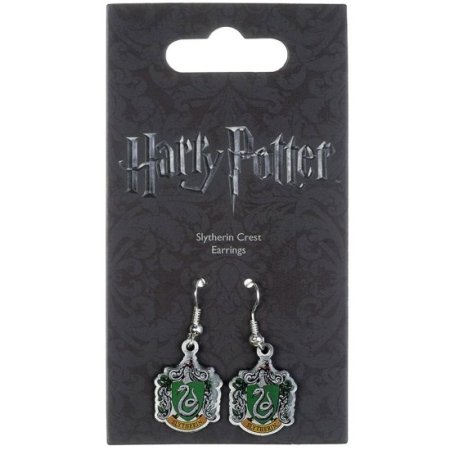 (image for) Harry Potter Silver Plated Earrings Slytherin