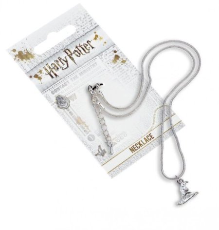 (image for) Harry Potter Silver Plated Necklace Sorting Hat