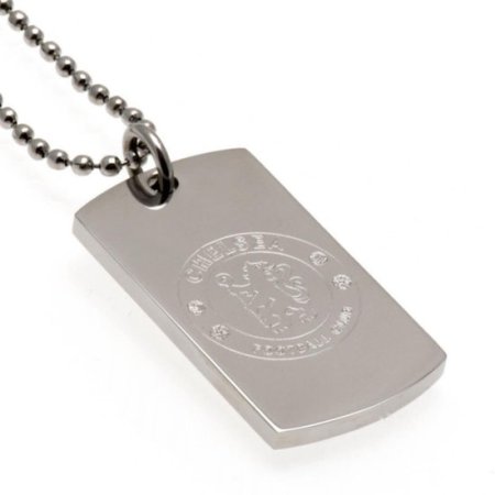 (image for) Chelsea FC Engraved Dog Tag & Chain