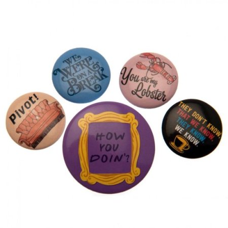 (image for) Friends Button Badge Set