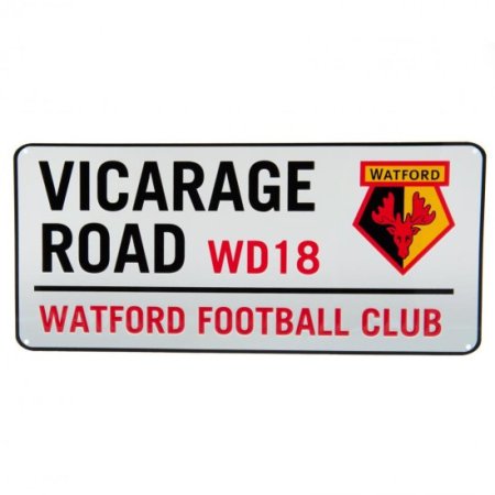 (image for) Watford FC White Street Sign