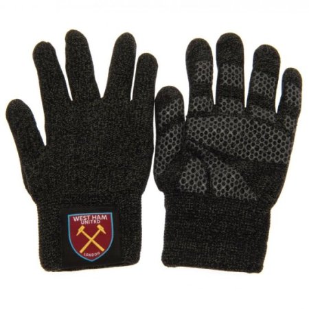 (image for) West Ham United FC Luxury Touchscreen Gloves Youths