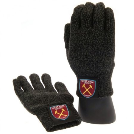 (image for) West Ham United FC Luxury Touchscreen Gloves Youths