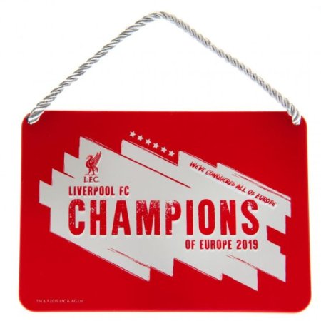 (image for) Liverpool FC Champions Of Europe Bedroom Sign