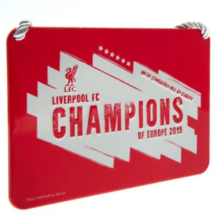 (image for) Liverpool FC Champions Of Europe Bedroom Sign