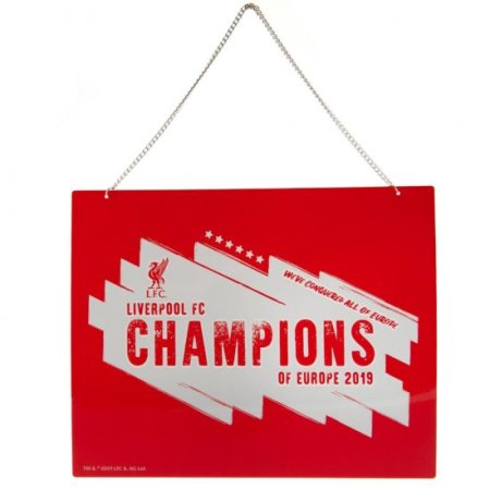 (image for) Liverpool FC Champions Of Europe Metal Sign