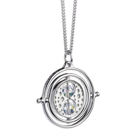 (image for) Harry Potter Sterling Silver Crystal Necklace Time Turner