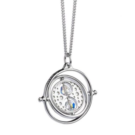 (image for) Harry Potter Sterling Silver Crystal Necklace Time Turner