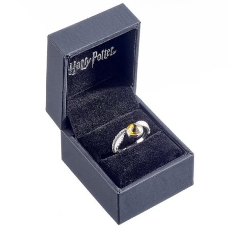 (image for) Harry Potter Sterling Silver Crystal Ring Golden Snitch Small