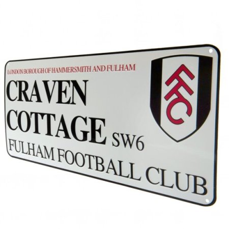 (image for) Fulham FC White Street Sign