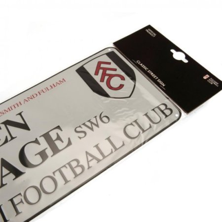 (image for) Fulham FC White Street Sign