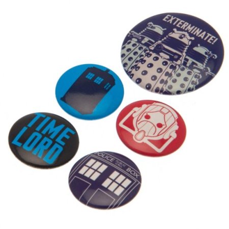 (image for) Doctor Who Button Badge Set