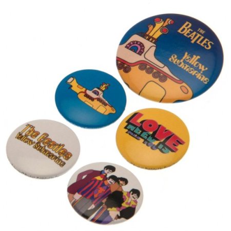 (image for) The Beatles Button Badge Set Yellow Submarine