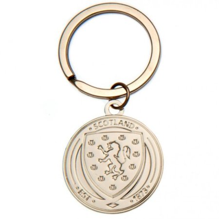 (image for) Scottish FA Silver Plated Crest Keyring