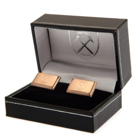 (image for) West Ham United FC Rose Gold Plated Cufflinks