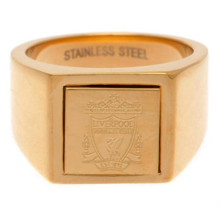 (image for) Liverpool FC Gold Plated Signet Ring Large