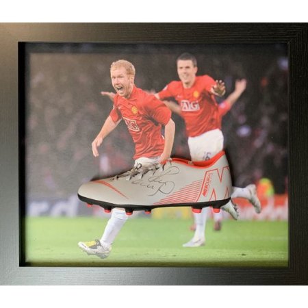 (image for) Manchester United FC Scholes Signed Boot (Framed)