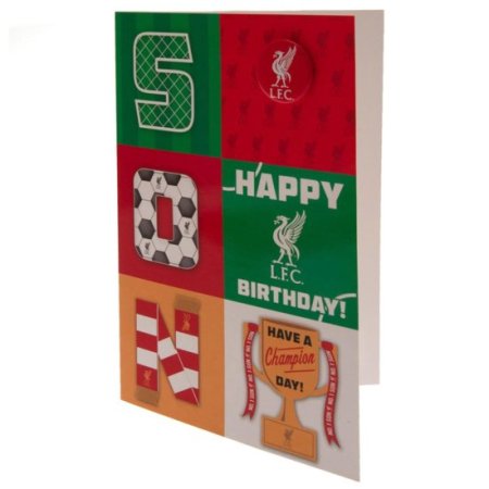 (image for) Liverpool FC Son Birthday Card