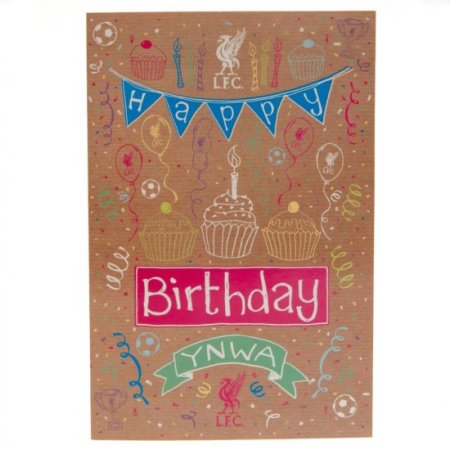 (image for) Liverpool FC Girl Birthday Card