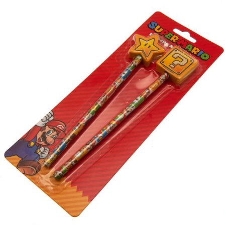 (image for) Super Mario 2pk Pencil & Topper Set