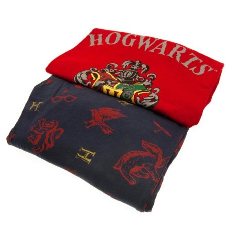 (image for) Harry Potter Ladies Long Pyjama Set Hogwarts S