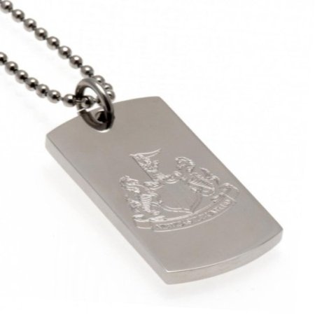 (image for) Newcastle United FC Engraved Dog Tag & Chain