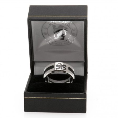 (image for) Chelsea FC Black Inlay Ring Large