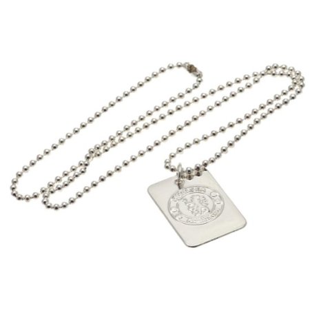 (image for) Chelsea FC Silver Plated Dog Tag & Chain