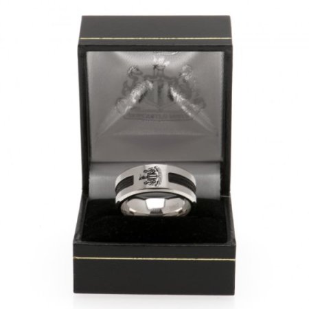 (image for) Newcastle United FC Black Inlay Ring Large