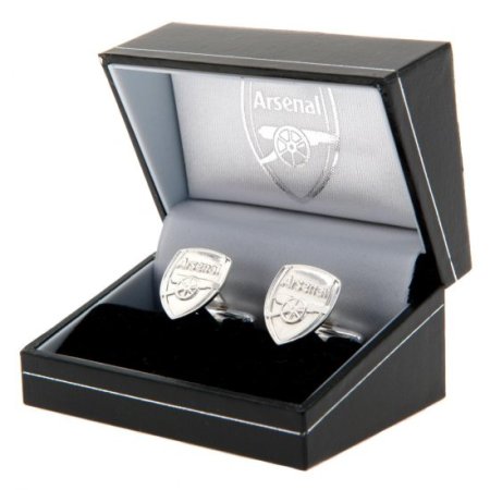 (image for) Arsenal FC Sterling Silver Crest Cufflinks