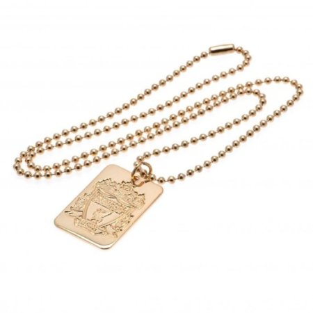 (image for) Liverpool FC Gold Plated Dog Tag & Chain